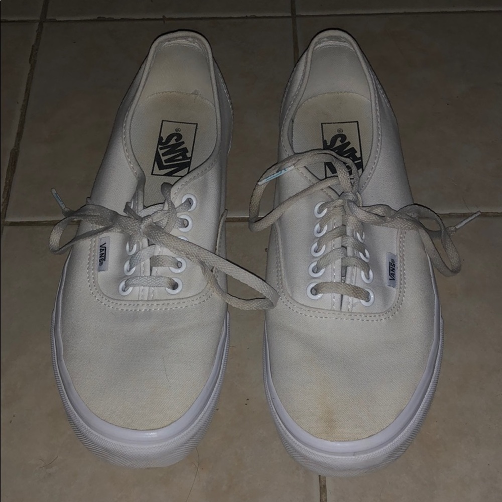 White Vans Sneakers